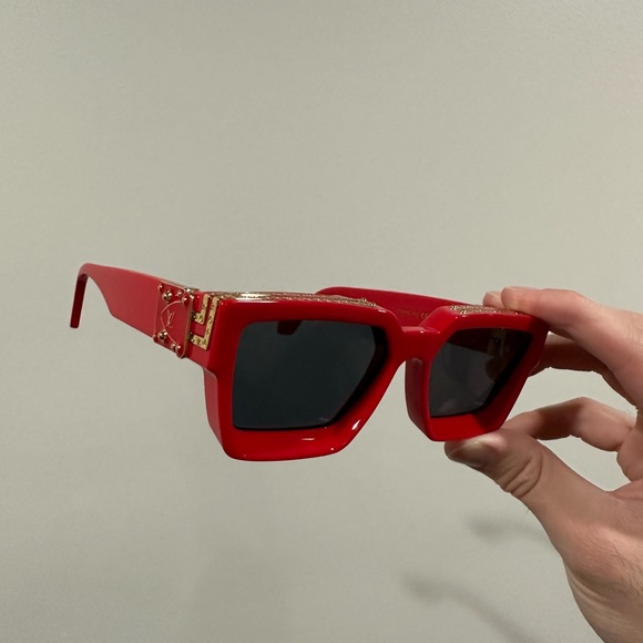 Louis Vuitton x Virgil Abloh Red 1.1 Millionaires Sunglasses - Picture 11 of 12